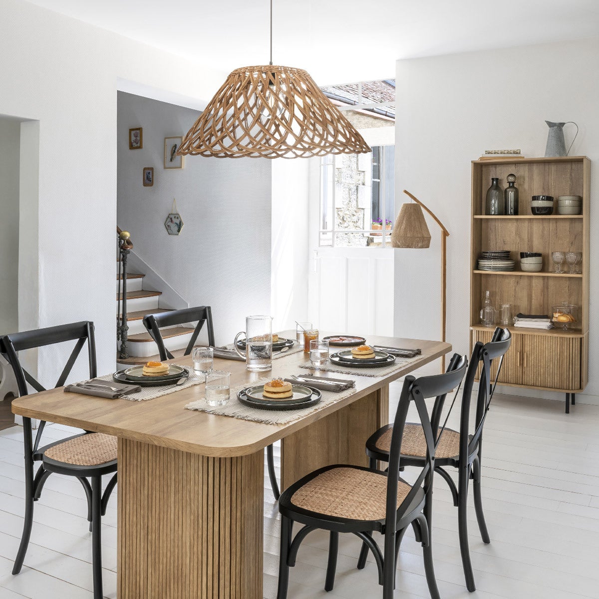 Bibliothèque pour Séjour en MDF Beige H. 179.5 x l. 40.0 x P. 40.0 cm - 2