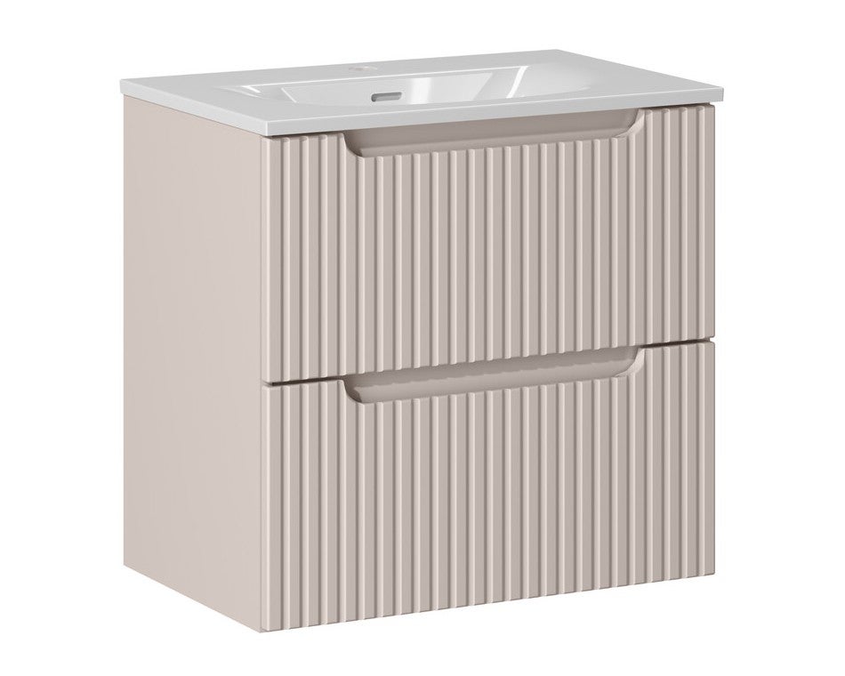 Zestaw Szafka czarna 80 cm z umywalką i syfonem Comad Adel Black