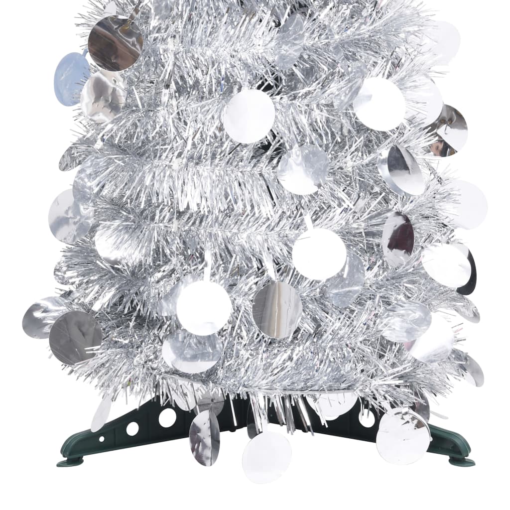 Maison Exclusive - Albero di Natale Artificiale Apribile Argento 180 cm PET - 7