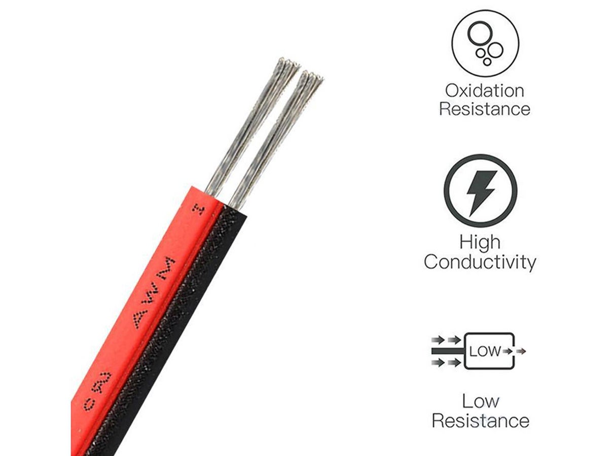Cavo Elettrico H05VV-F 3 X 1.5 Mm², Nero, 50 Metri | Per Installazioni Fisse E Mobili, 500V, Max 70°C