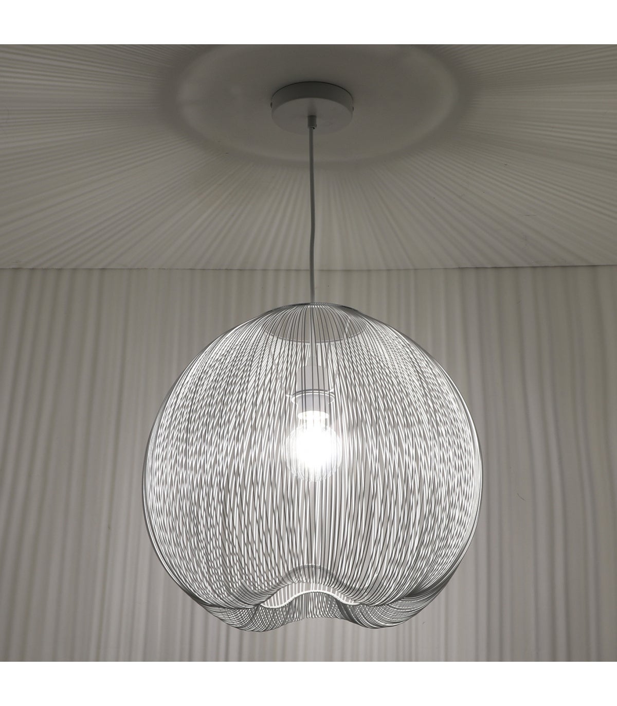 Lussiol 250450 Sospensioni per illuminazione da interno, Metallo, Bianco - 2