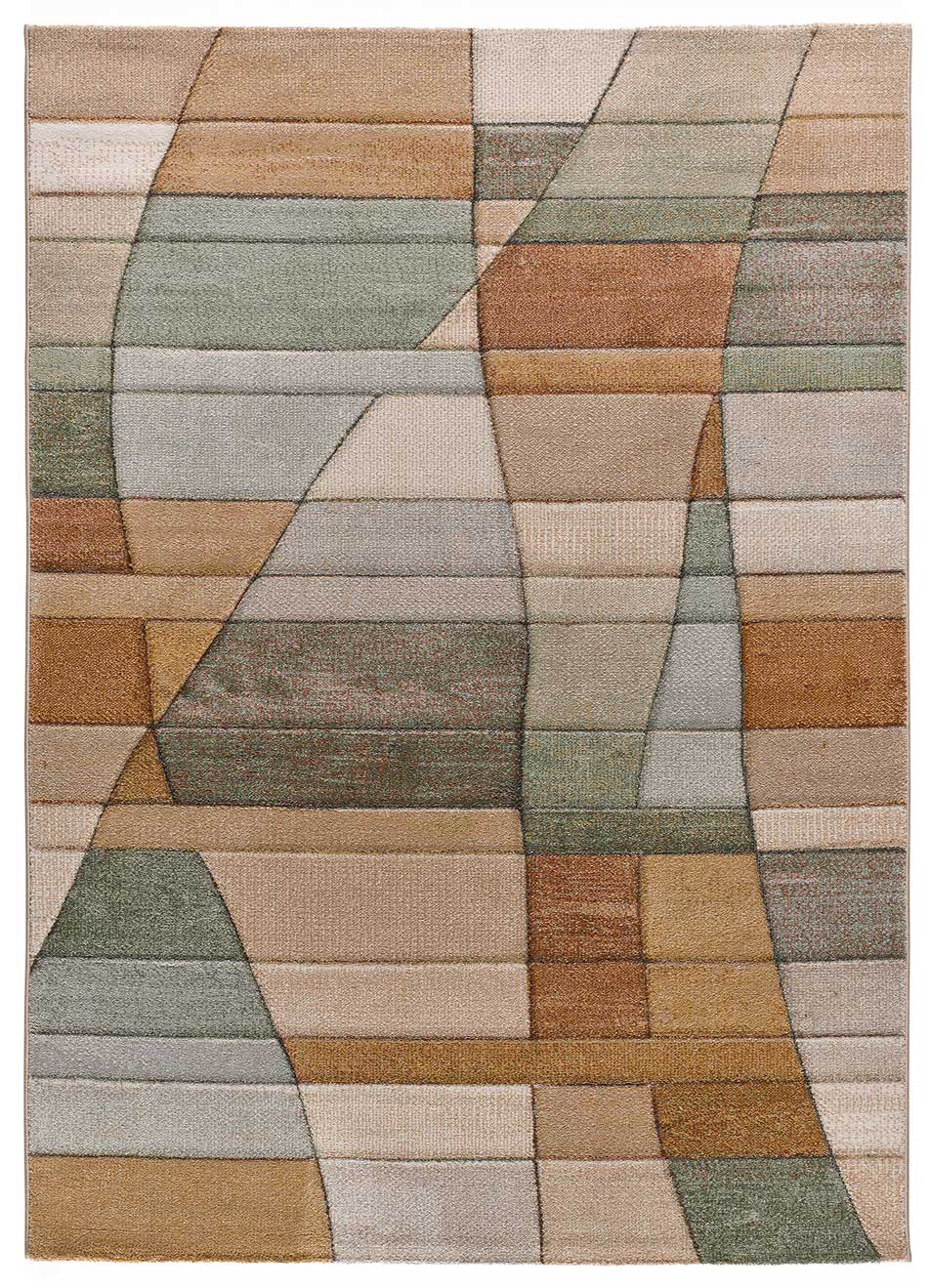 Prostokątny wielokolorowy dywan do wnętrz 140 x 200 cm SORA abstract - ATTICGO