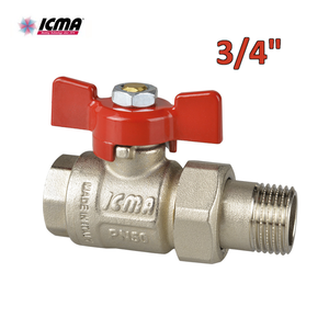 Valvola a sfera in acciaio inossidabile 304 NPT 3/4 pollici 2