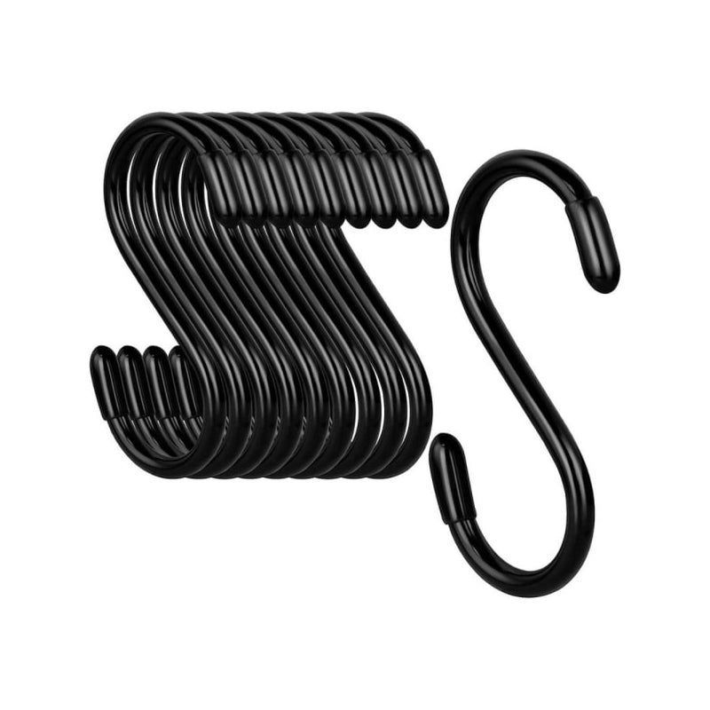 Haczyki w kształcie litery S Metalowe haczyki w kształcie litery S 12 sztuk