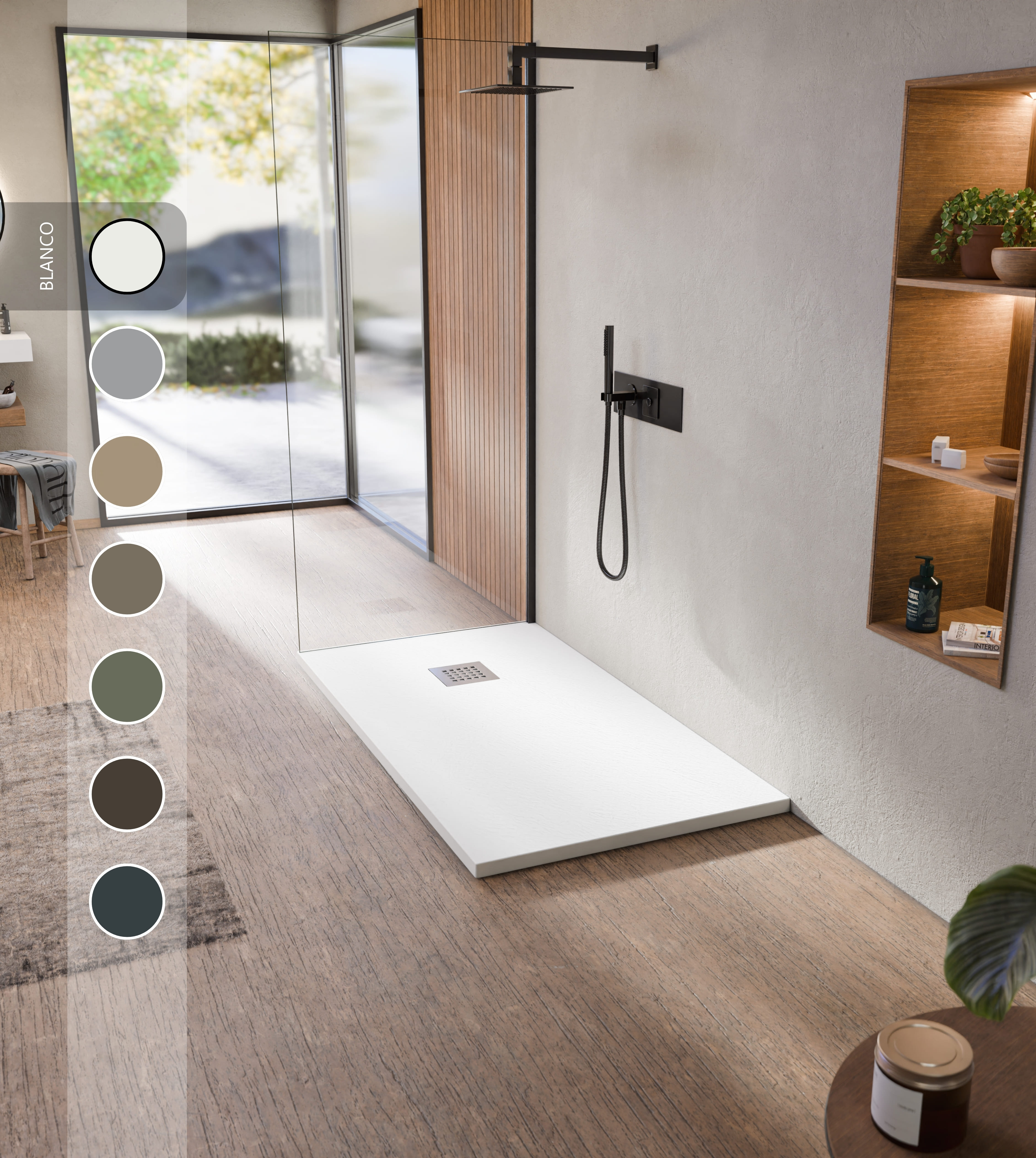 Ducha Resina BaÃ±os Con BaÃ±era Y Plato De Ducha BELLOBATH Plato De