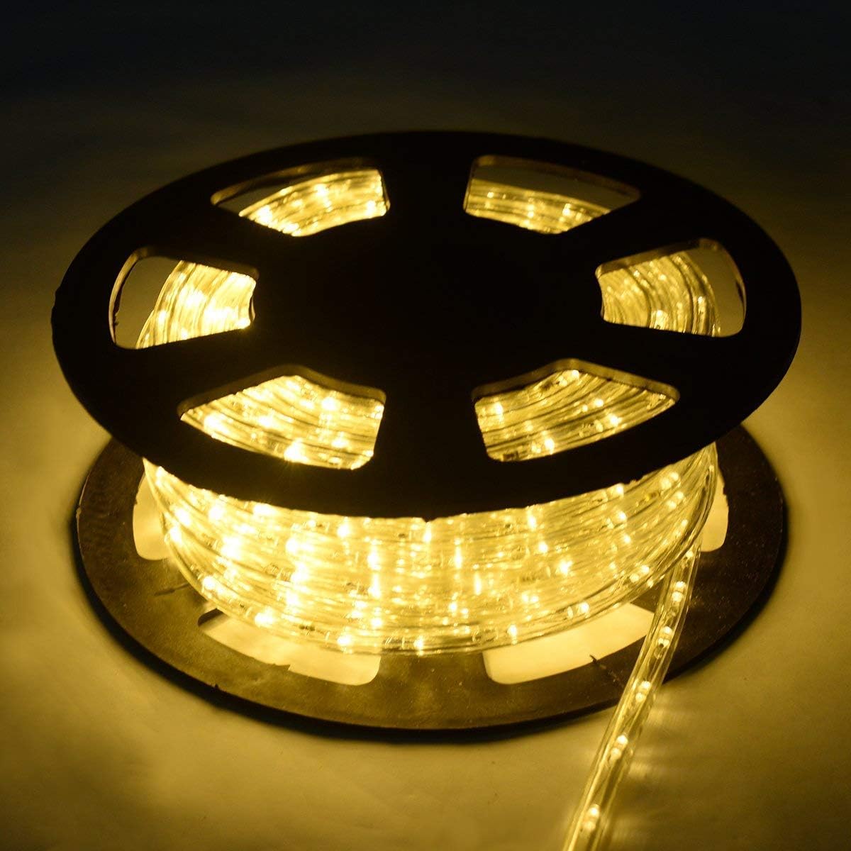 30M Tube Lumineux Extérieur LED Guirlande Lumineuse Décoration Beige - 8