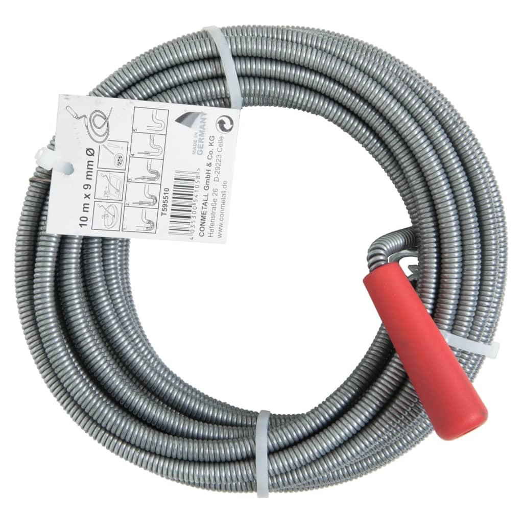 Spirale Sbloccatubi Lunga 4.2 Metri, Diametro 6mm - Per Sturare Lavandini, Docce E Scarichi Domestici