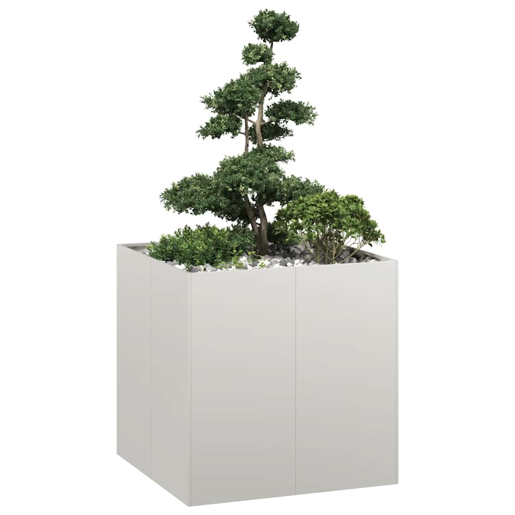 Jardinière,Pot de Fleurs rouillé 80x80x40 cm acier inoxydable CFW74828