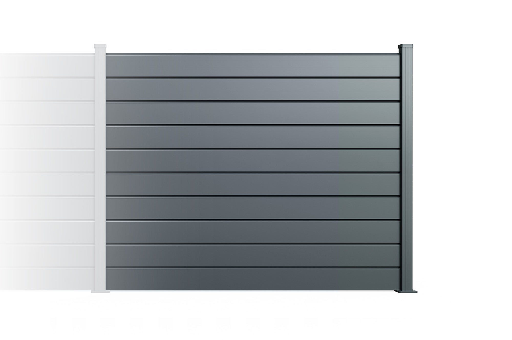 Clôture Aluminium Persienne 8m VANO H.150cm gris - 4