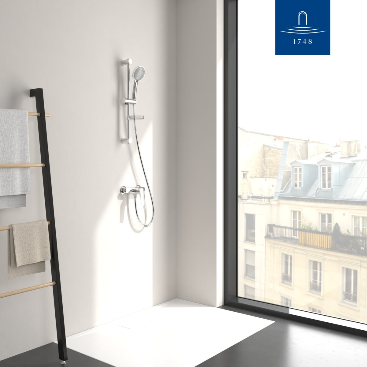 Villeroy & Boch - Mitigeur Douche Oasis Monocommande Montage Apparent Chromé avec AirPlus et Cartouche Céramique - 7