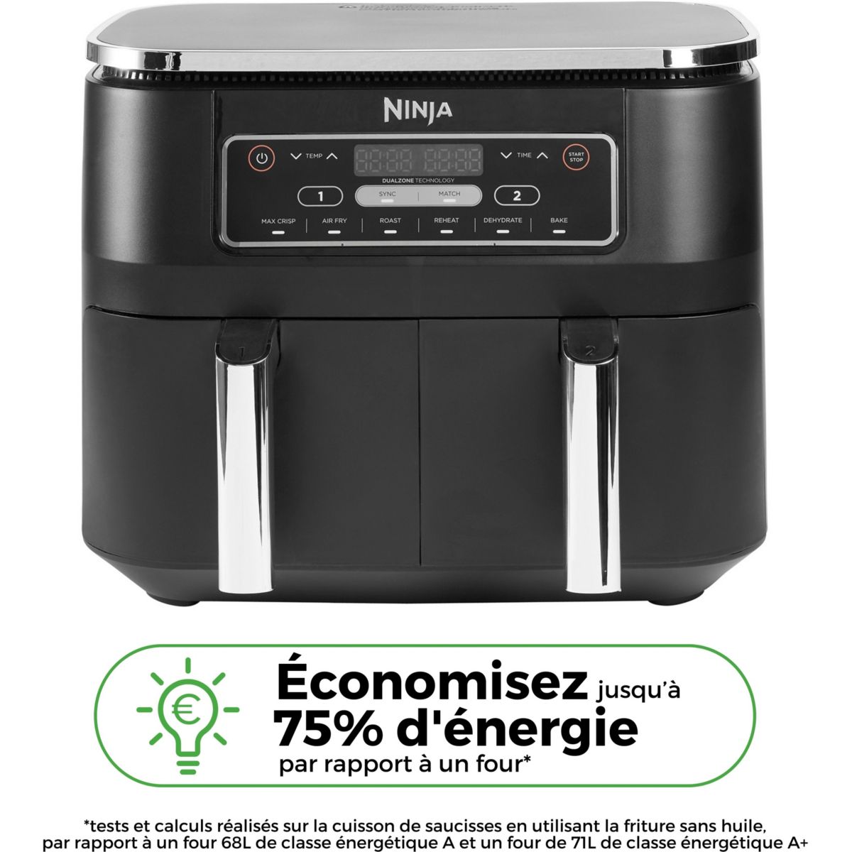Friteuse sans huile NINJA Foodi DualZone 7,6L AF300EU - 2
