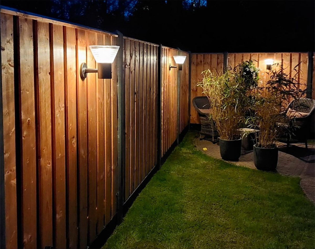 Applique solaire Iplux® Rome 27cm- Haute qualité - Durée de combustion 15 heures - 9