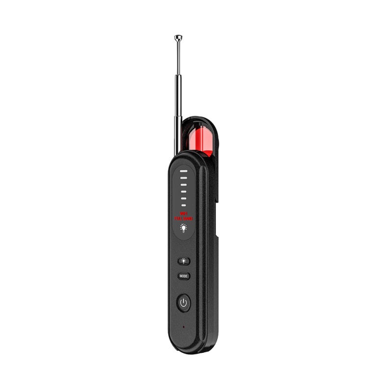 Détecteur Caméra Cachée 4-en-1 – Anti-Espion RF, GPS, Micros & Champs Magnétiques, 5 Niveaux Sensibilité