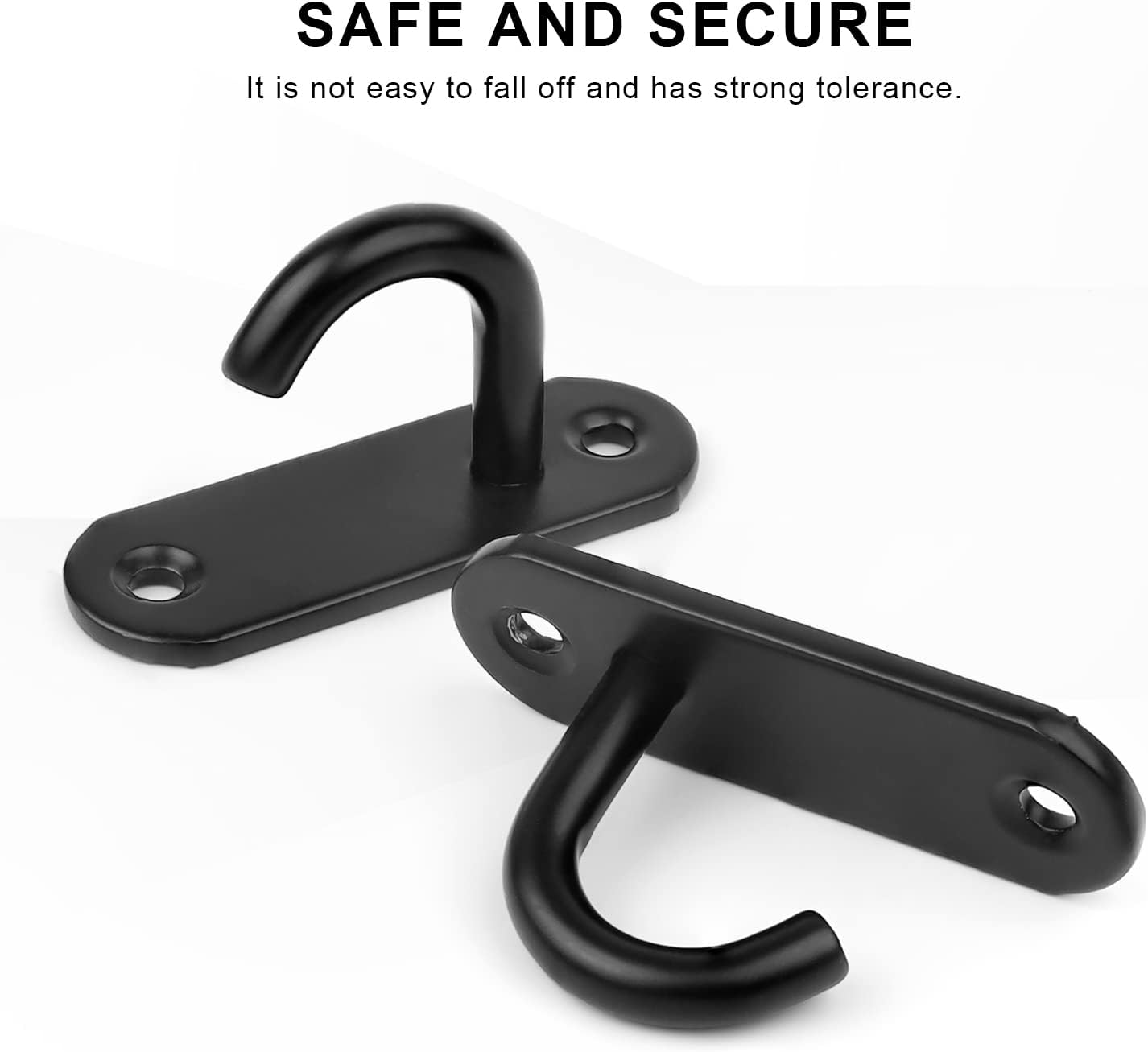 Gancio Da Soffitto Stretto Curvo Zincato Nero 5,0 X 80 Mm / 5 Pz - Foto 9