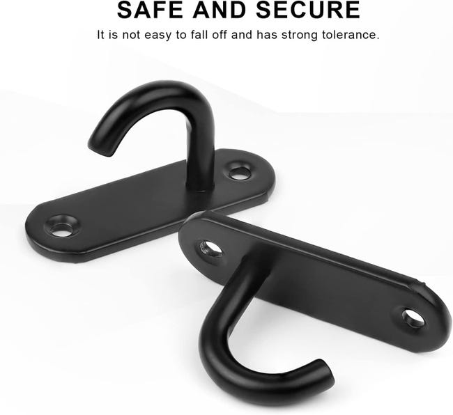 Gancio Da Soffitto Stretto Curvo Zincato Nero 5,0 X 80 Mm / 5 Pz - Foto 9