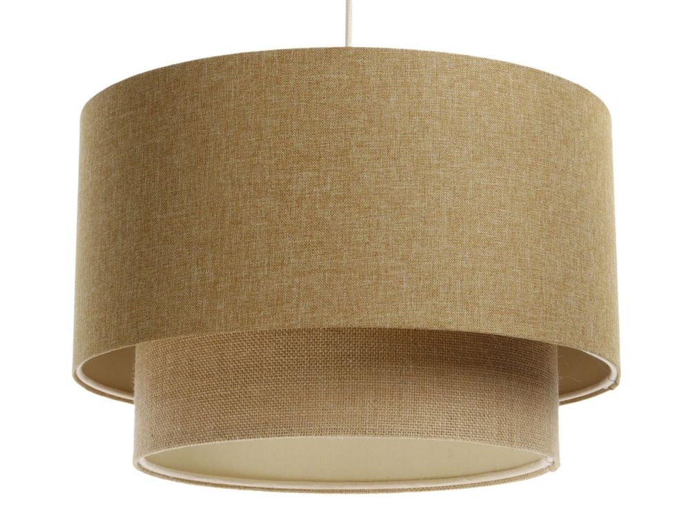 Lampa wisząca ERUTAN DOUBLE 50 żółta/beżowa