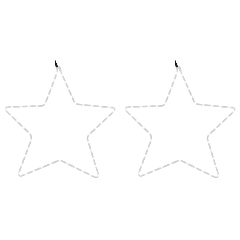 Maison Exclusive - Figure Natalizie Stelle con 48 LED 2pz Bianco Caldo 56 cm - 3