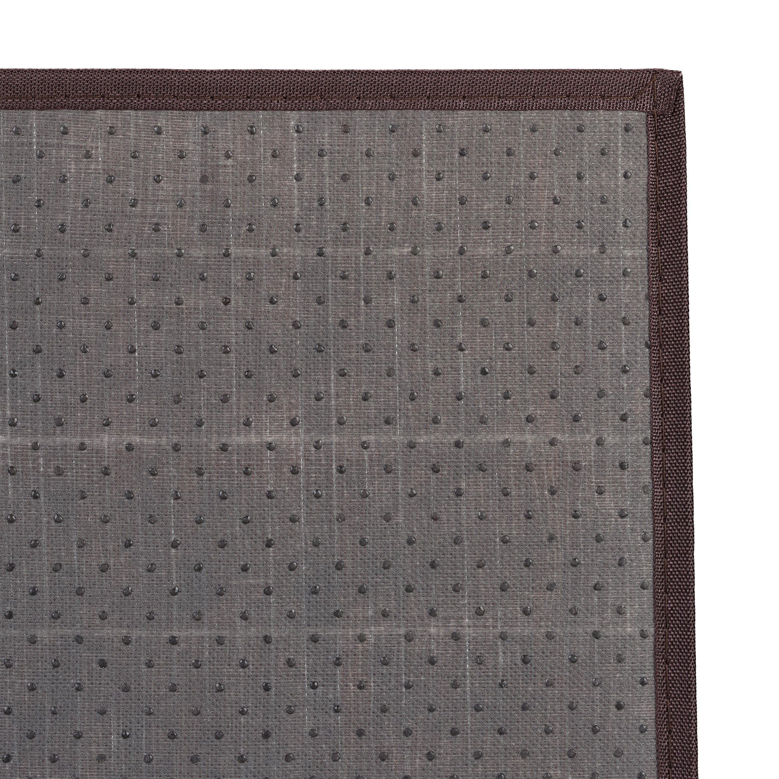 Set de 4 manteles individuales rectangulares para platos, de bambú con borde de poliéster y base antideslizante, 0,3 x 45 x 30 cm, marrón, Relaxdays - 6