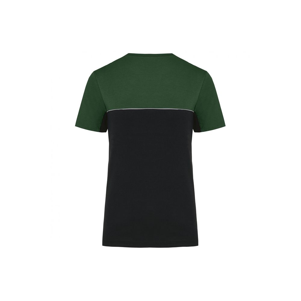 T-shirt bicolore écoresponsable manches courtes WK. Designed To Work Noir / Vert 3XL - 2