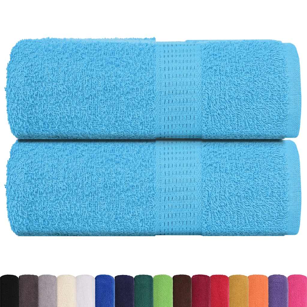 Lot De 24 Serviettes De Bain 100% Coton égyptien - 30x50 Cm, 500 GSM, Blanc, Luxueuses