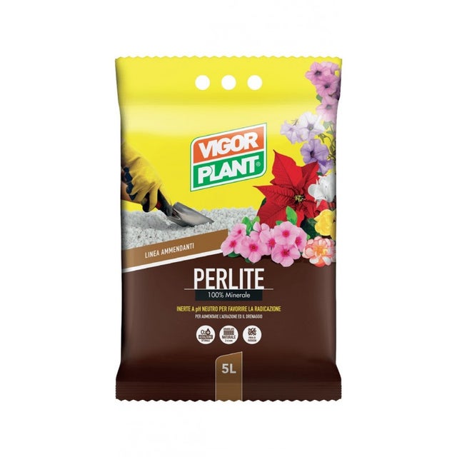 PERLITE ESPANSA agriperlite PER PIANTE vasi ASSORBE ACQUA 5lt VIGORPLANT