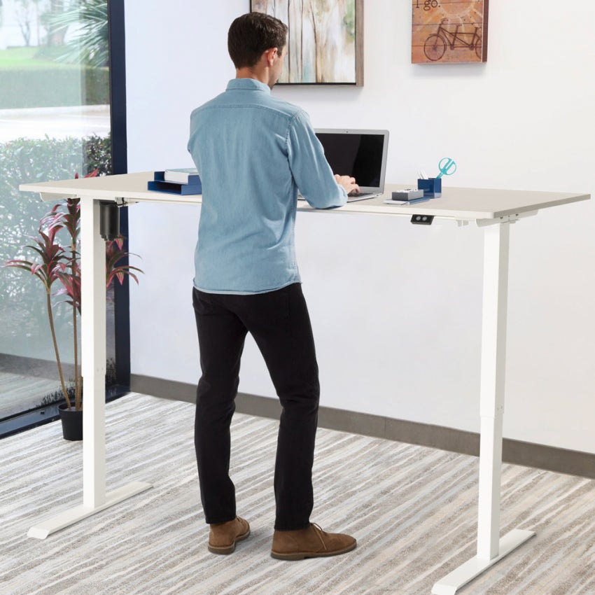Scrivania Sit-Stand elettrica, 71-119 cm, altezza regolabile, nera | Leroy Merlin