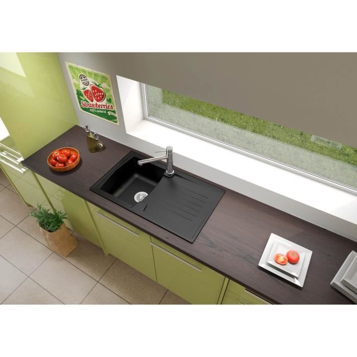 Évier à Encaster Respekta Riverside 61x50 Cm – Acier Inoxydable – 2 Bacs – Neuf
