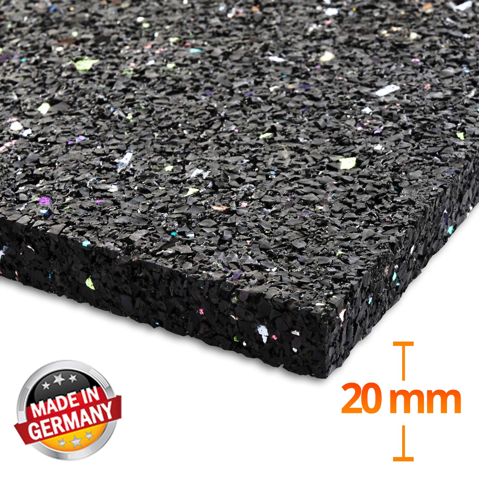 Tapis anti-vibrations absorbant les chocs et le bruit, découpable, 20 mm d'épaisseur 62,5 x 150 cm - 6