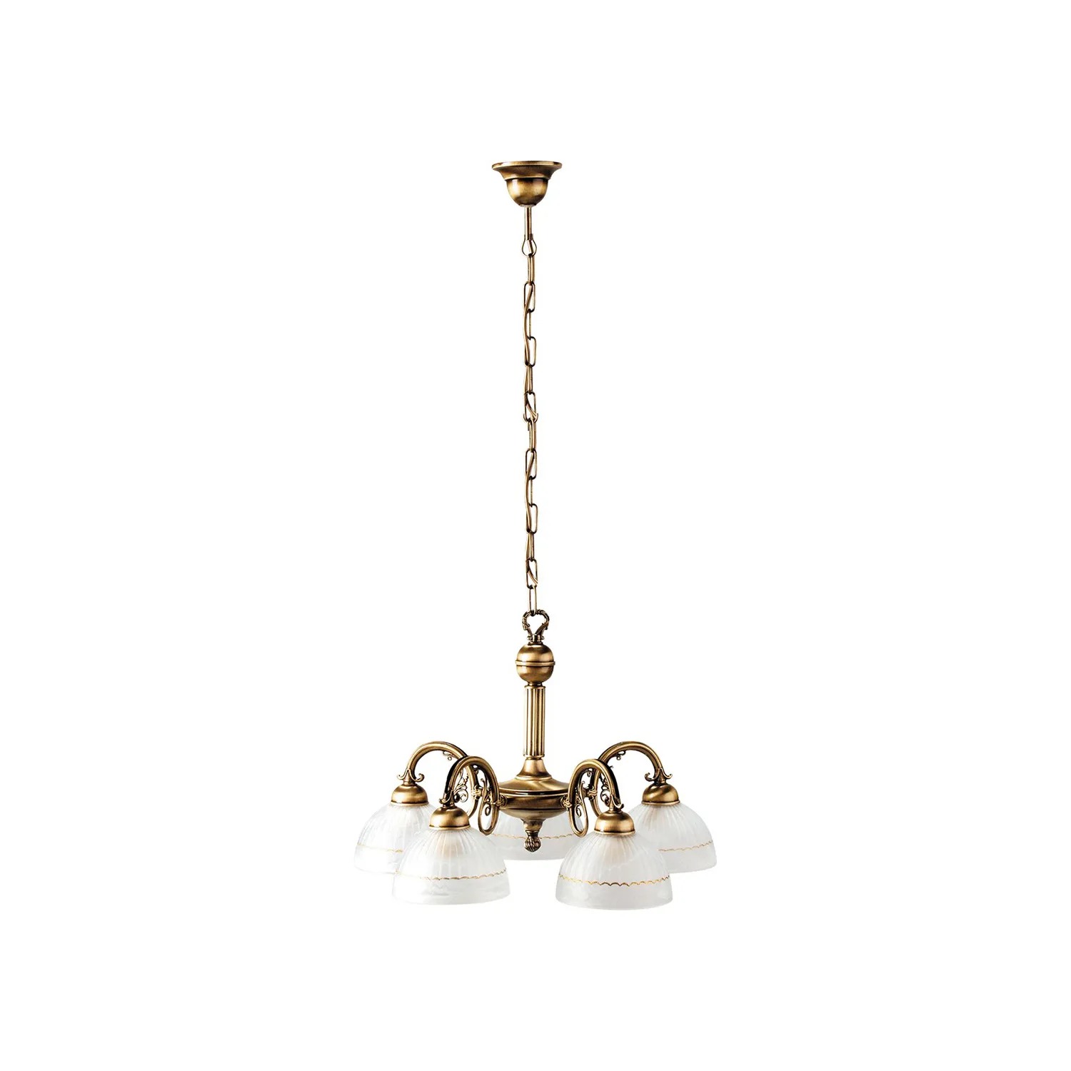Lampa wisząca Flossi brązowo-biała 5 x E27 x 40W wym:90x52x52cm Rabalux