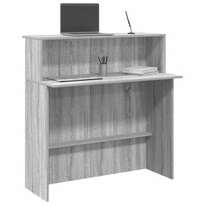 vidaXL Scrivania Rovere nero 50 x 115 x 75 cm Legno multistrato