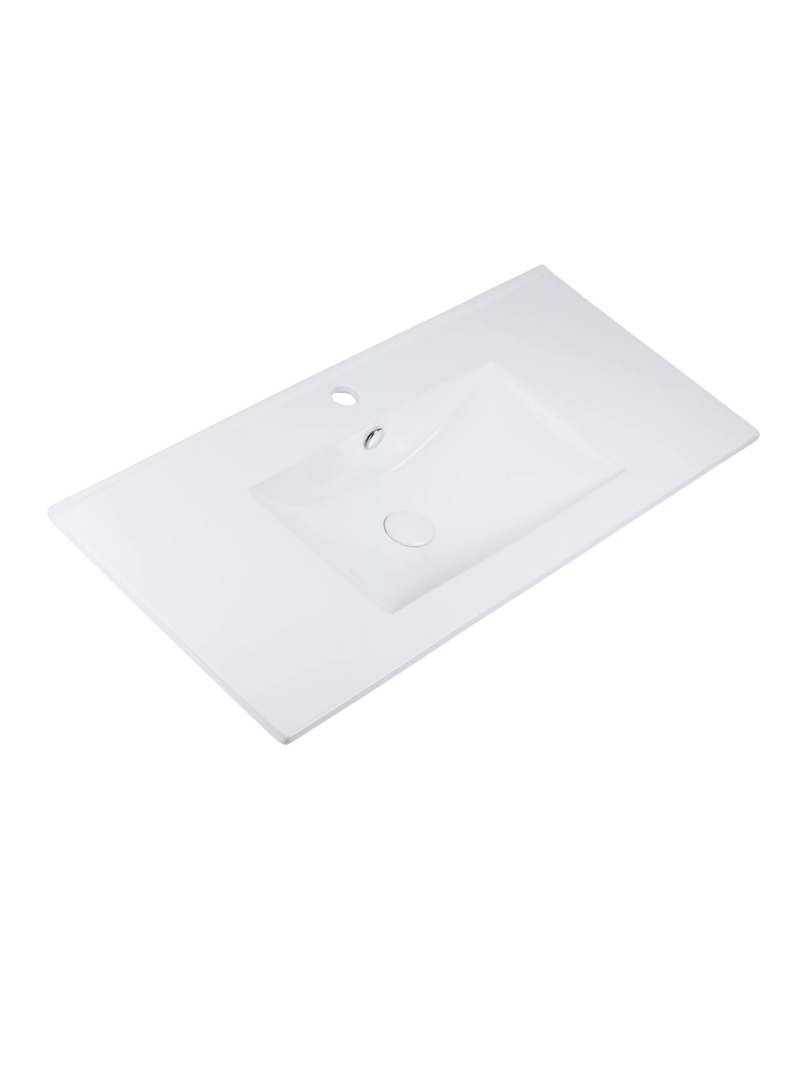 Umywalka meblowa Uptrend NEVA 90 biały połysk, z otworem na baterię oraz przelewem 1 szt.