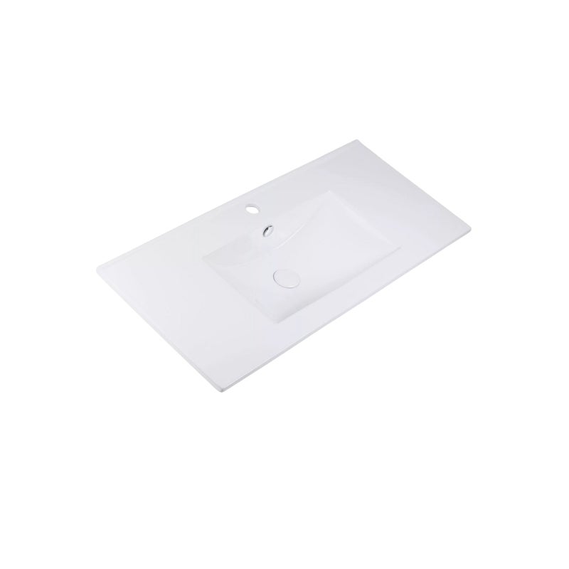 Umywalka meblowa Uptrend NEVA 90 biały połysk, z otworem na baterię oraz przelewem 1 szt.