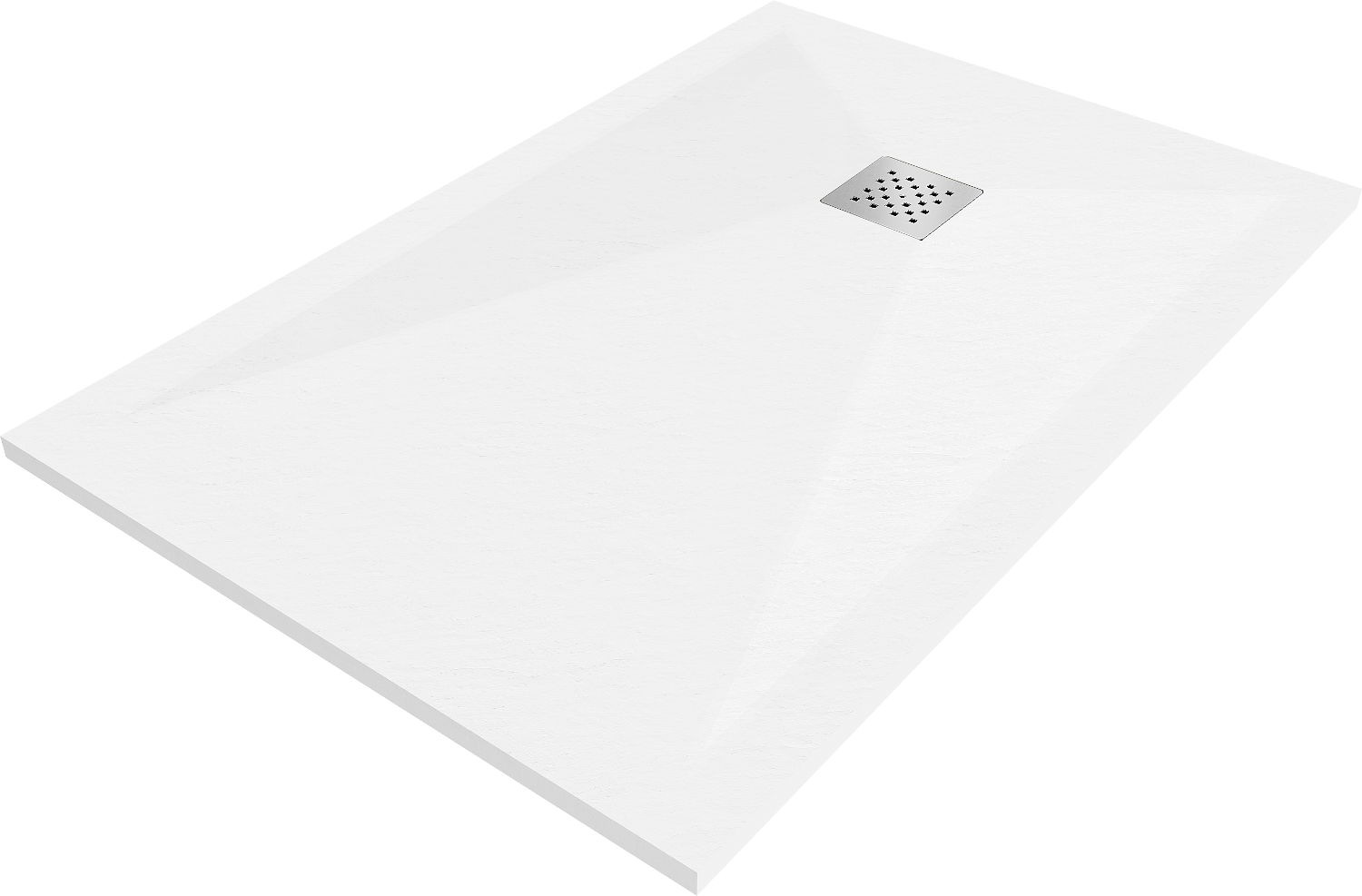 Mexen Stone+ brodzik kompozytowy prostokątny 120 x 70 cm, biały - 44107012