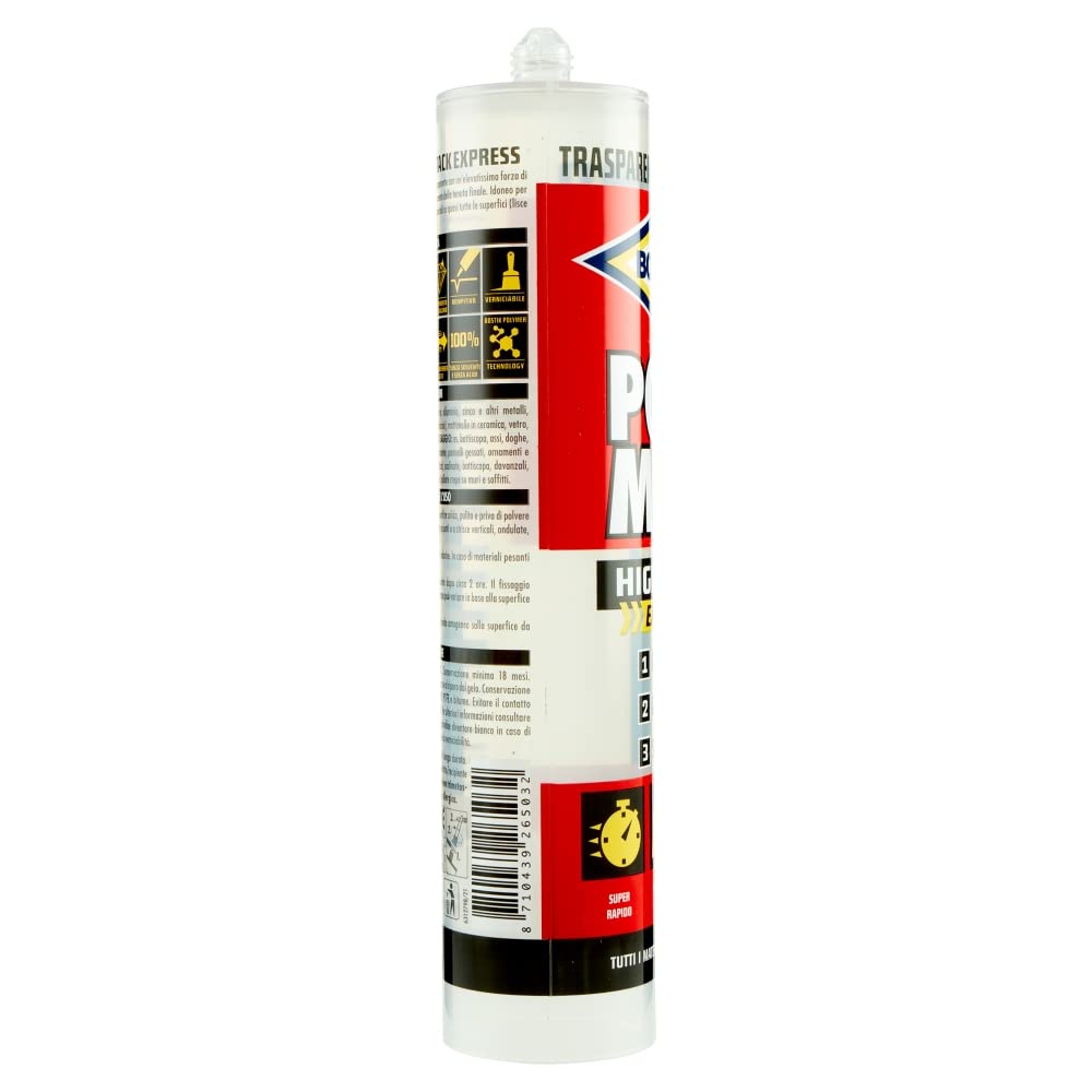 Adhésif Poly Max ml 290 Cristal High Tack Bostik - 4