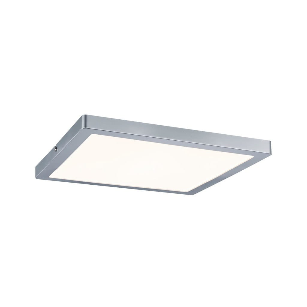 Plafon kwadratowy ATRIA LED 24W Ciepła biel 1500lm chromowany wym: 2 x 30 x 30 cm IP20 Paulmann