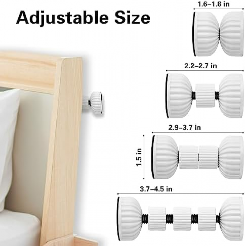 Sipiris 8 Pièces Butée De Tête De Lit, Support De Sommier Butée De