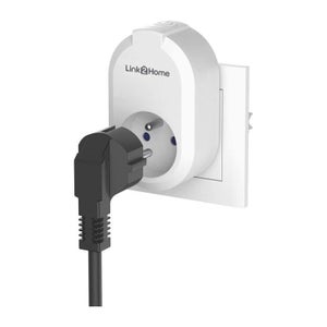 Pack 4 Mini-prises Télécommandées On/Off - 2300W - Télécommande 4 Canaux - Portée 30 M - Blanc - Pour Maison
