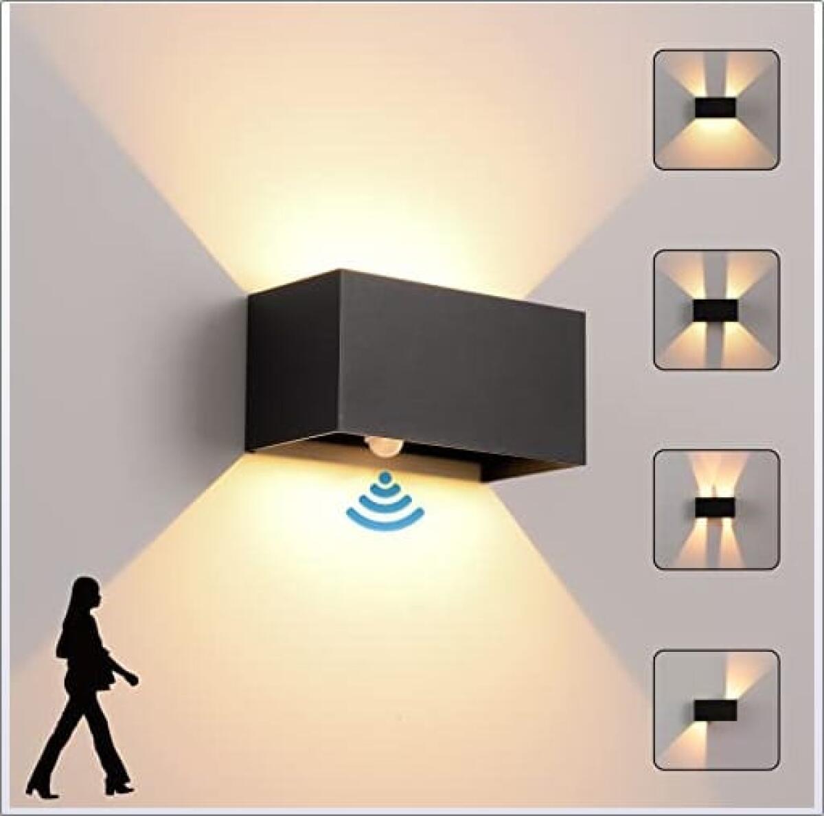 Lampa sufitowa LED z czujnikiem ruchu, okrągła, zasilana bateryjnie lampa sufitowa do toalety na werandzie, ciepłe światło (baterie nie są dołączone)