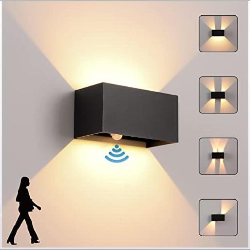 Lampa sufitowa LED z czujnikiem ruchu, okrągła, zasilana bateryjnie lampa sufitowa do toalety na werandzie, ciepłe światło (baterie nie są dołączone)