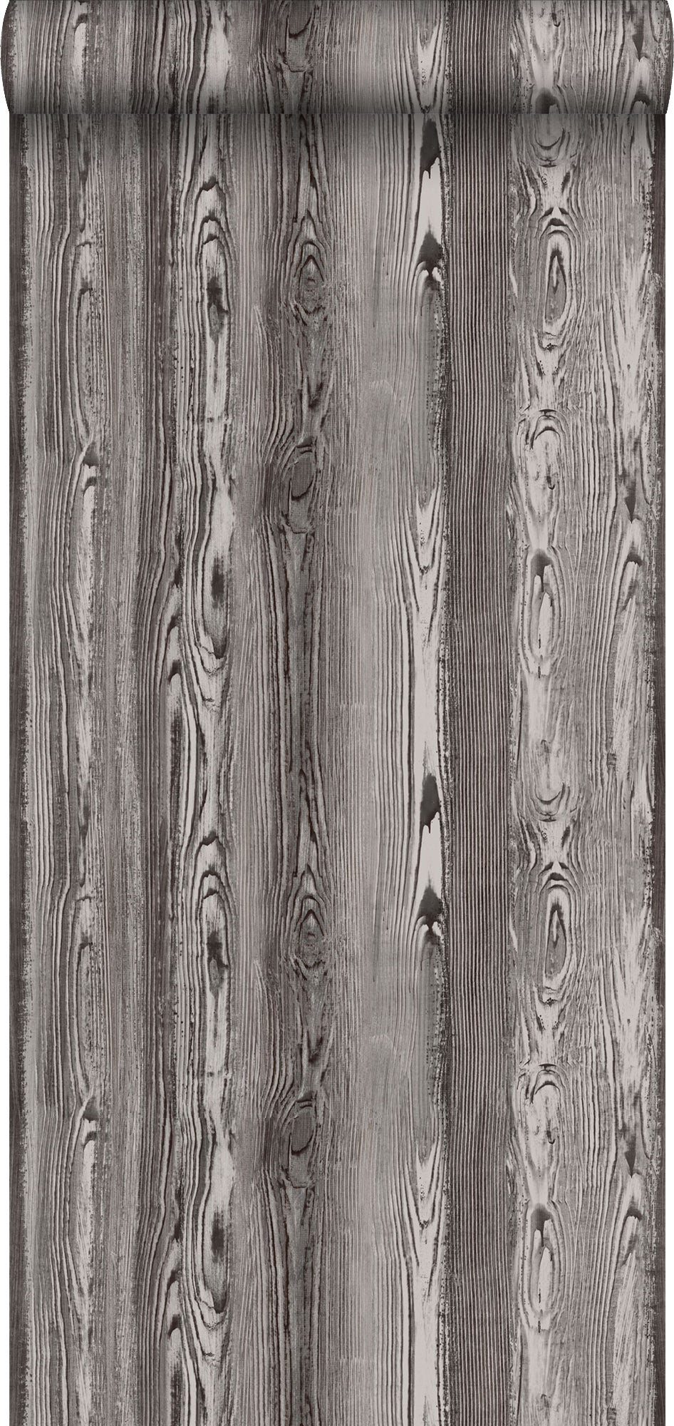 Tapeta motyw drewna ciemny brąz - 53 cm x 10.05 m - ESTAHOME