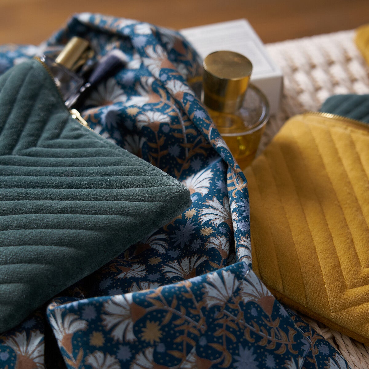 Peignoir kimono pur voile de coton, Kalyan - Imprimé blanc - 34/36 - 6