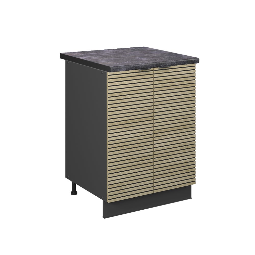 Vicco Szafki kuchenne Fame-Line, Panel dębowy, 60 cm , BP Antracyt