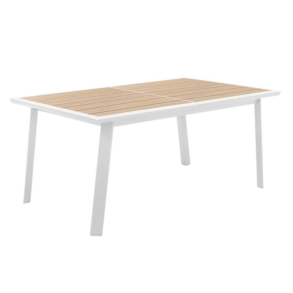 Table de jardin extensible rectangulaire en Aluminium Blanc 10 places - 2