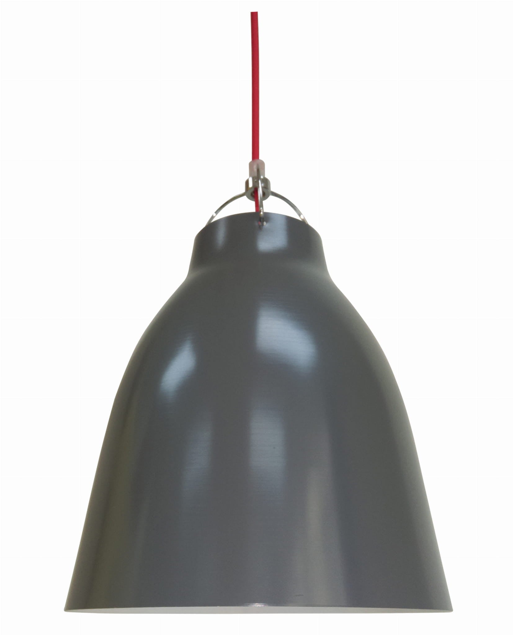 Lampa wisząca Pensilvania szaro-czerwona 1xE27x60W wym: 110 x 24 x 24 cm metal Candellux