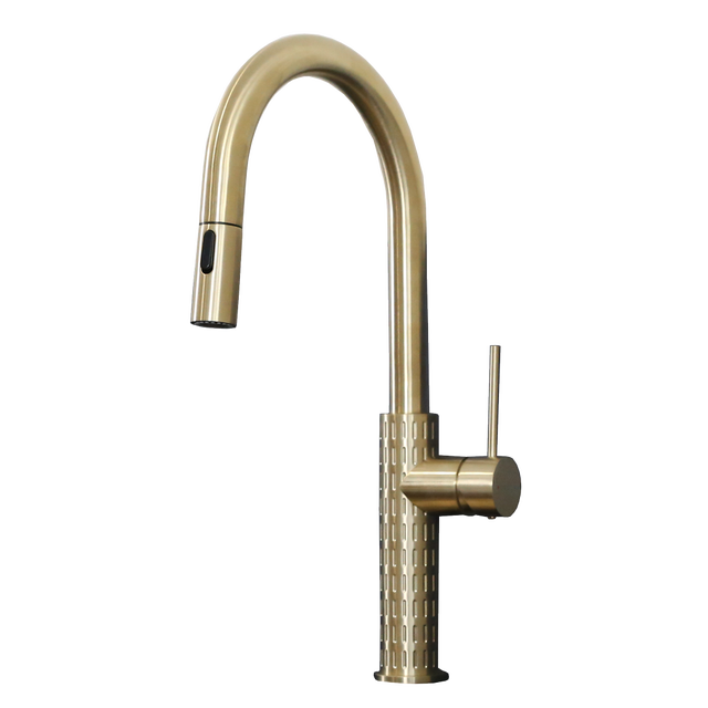 Architek mitigeur évier douchette extractible or brossé