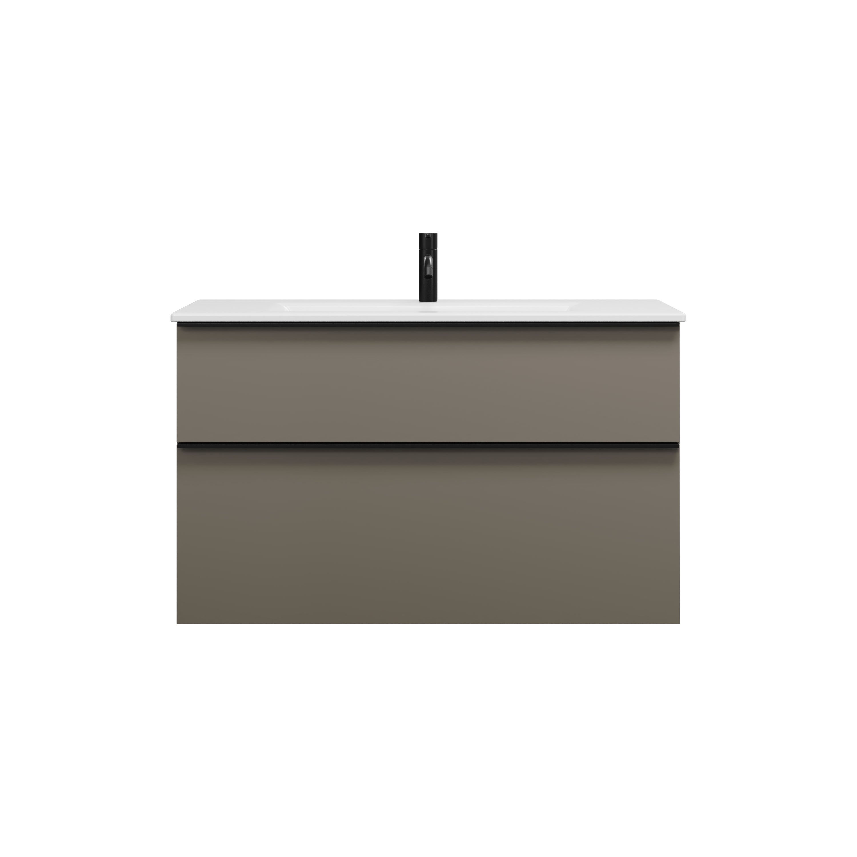 Burgbad eqio slim lavabo de cerámica con mueble bajo para lavabo, 1020x490x620mm, shbt102f2010c0001g0252, color: gris alto brillo / gris alto brillo,