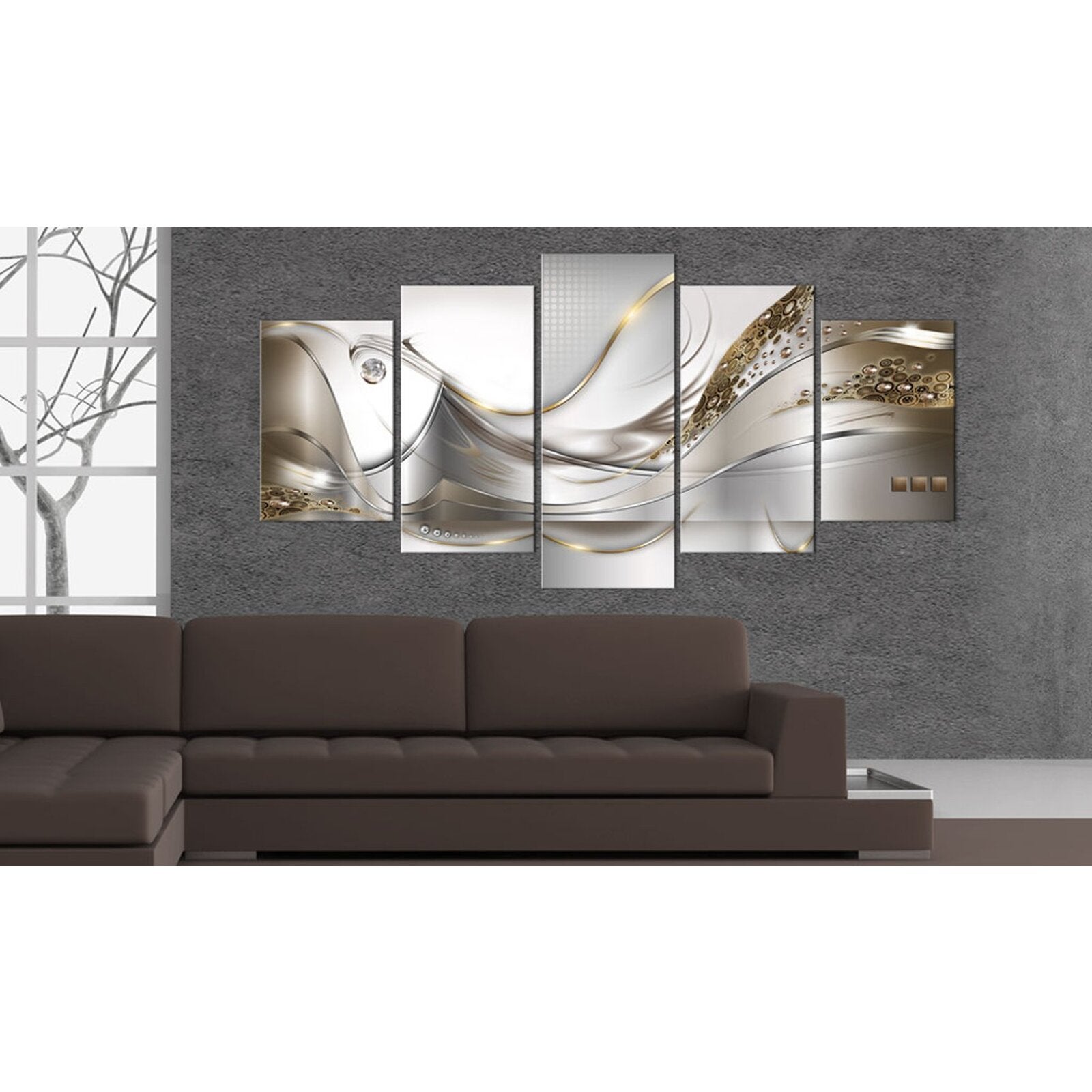 Tableau vol d'or - 100 x 50 cm - 2