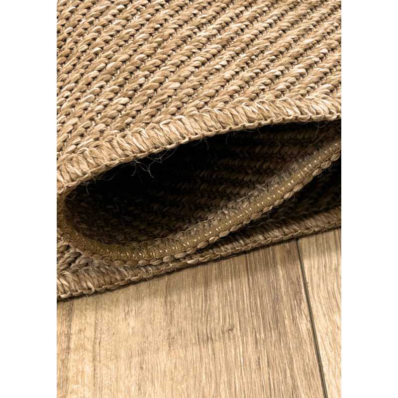 Tapis effet jute intérieur/extérieur - NEVADA 14 Beige - 160x230 cm - 4