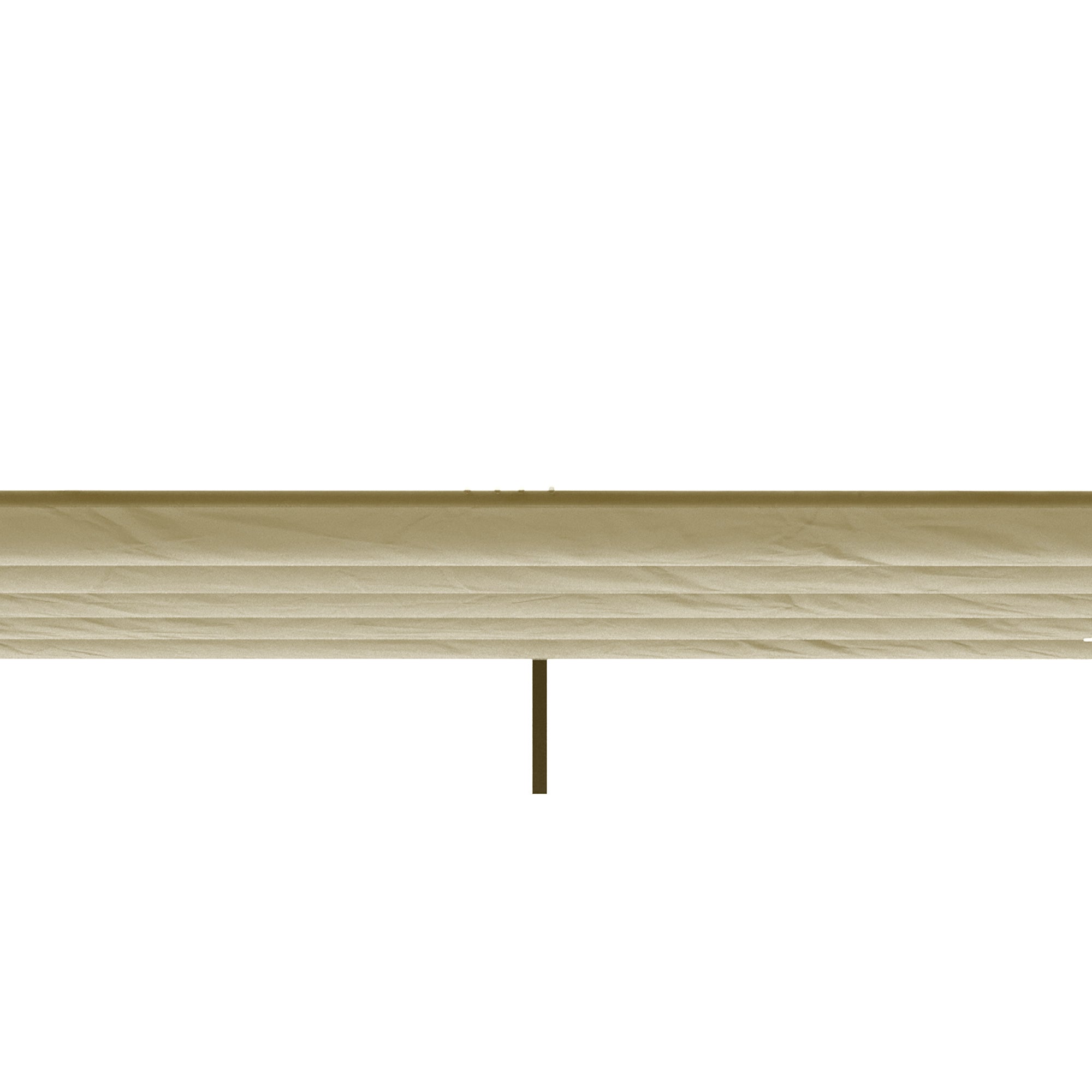Techo de repuesto para pérgola de 3 x 3 m, retráctil, con orificios de drenaje, resistente a la intemperie, fabricado en poliéster beige. - 9