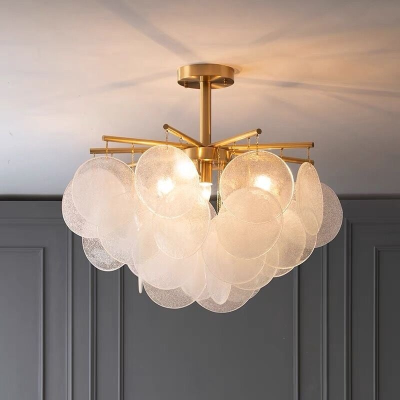 Lampada Da Parete A LED In Cristallo E Metallo Argentato, Applique Moderna Con Attacco E27, Per Soggiorno, Camera, Corridoio
